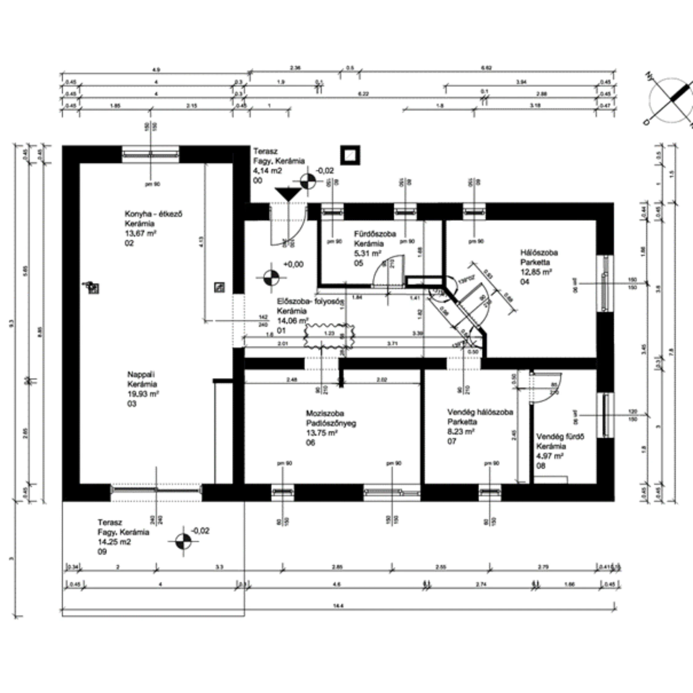 ikonikdesign lakberendezés felmérési terv