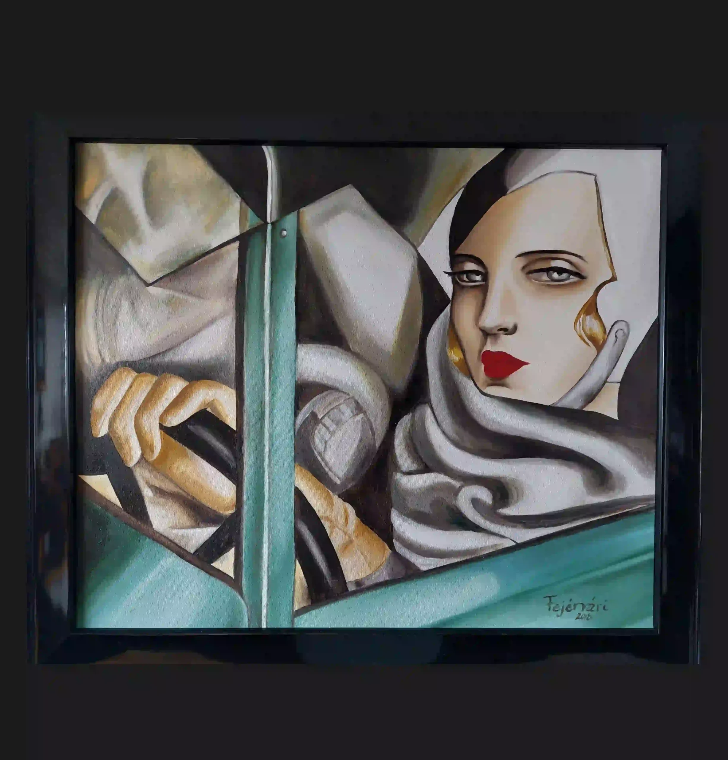 Ikonikdesign lakberendezés egyedi olaj festmény